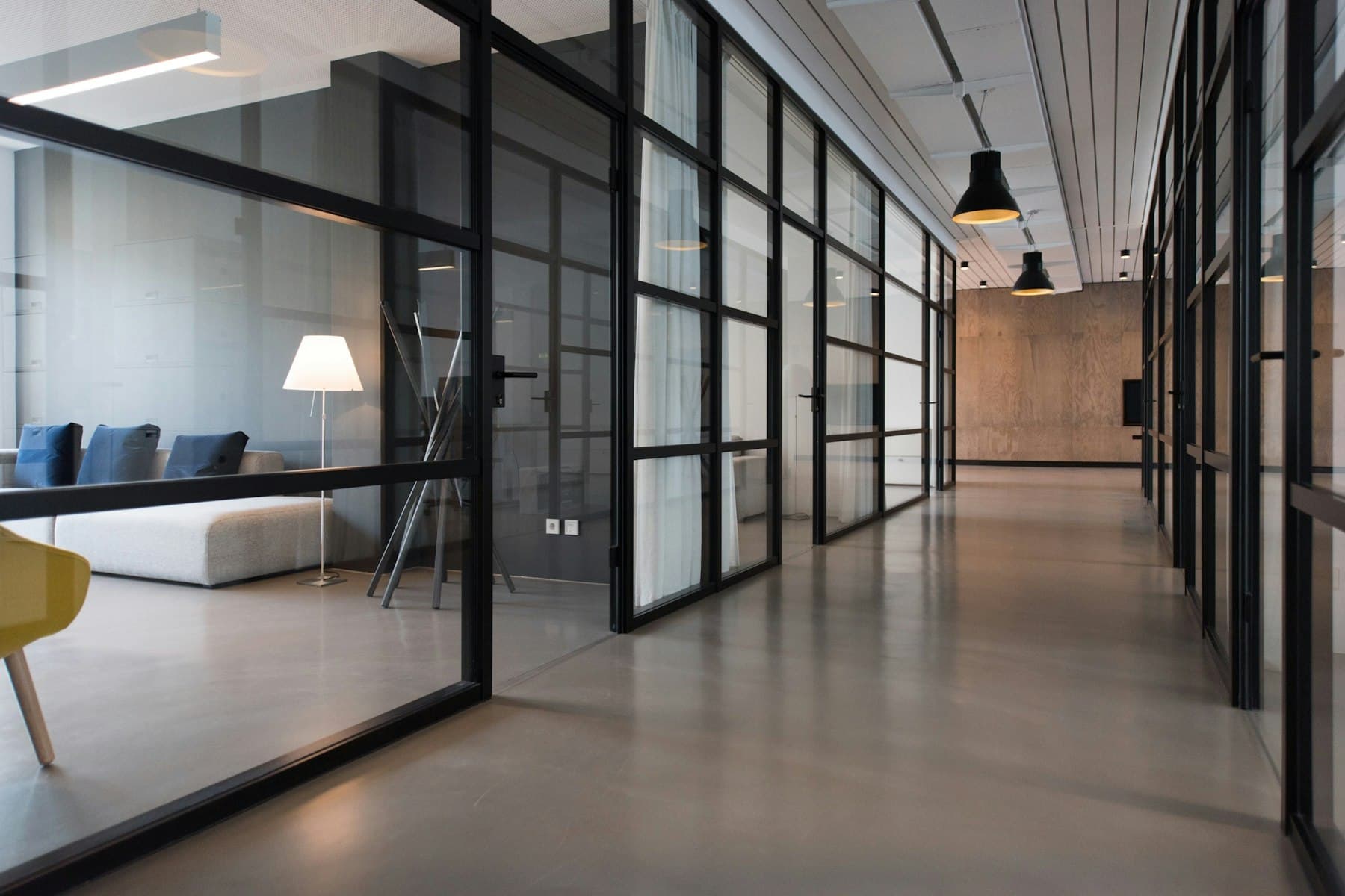 Soft office interior background