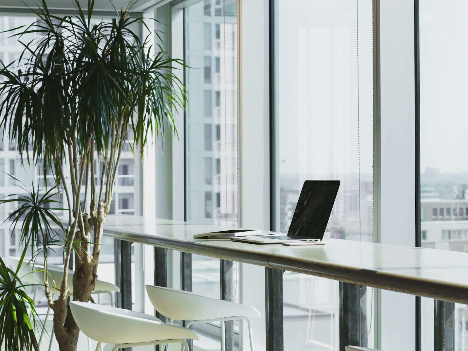 Bright modern office workspace